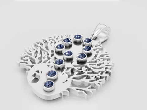 Fish pendant 3D Print Model
