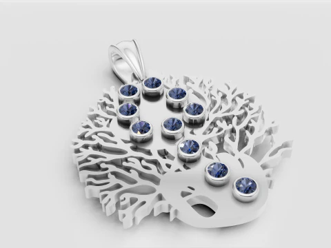 Fish pendant 3D Print Model