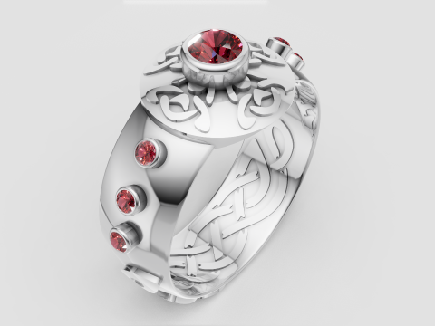 Artistic gold pendant 3D 打印模型