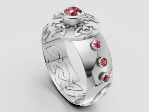 Artistic gold pendant 3D 打印模型