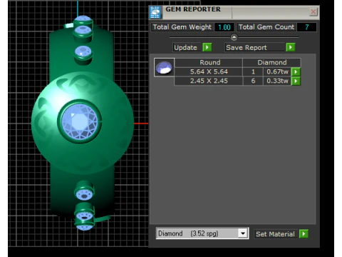Artistic gold pendant 3D Print Model
