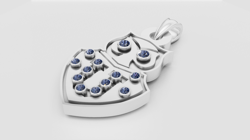OAWOOL shield pendant 3D 打印模型 .c4d .max .obj .3ds .fbx .stl .blend