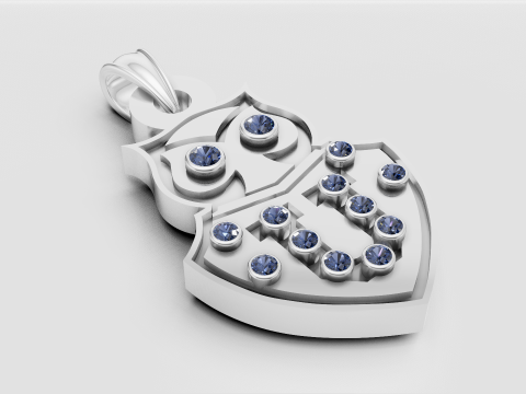 OAWOOL shield pendant 3D 打印模型