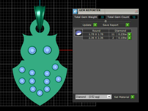 OAWOOL shield pendant 3D Print Model