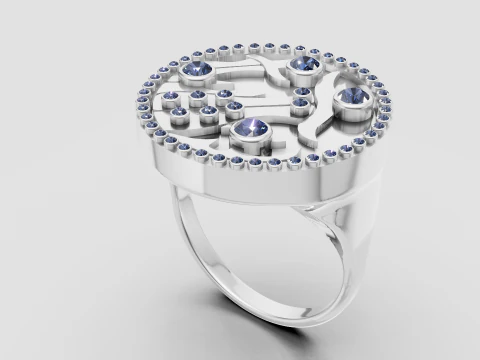 Statement ring 3D Print Model
