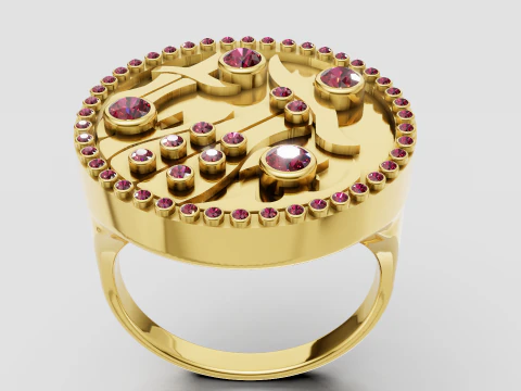 Statement ring 3D Print Model