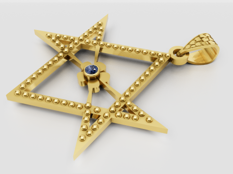 Star pendant 3D Print Model