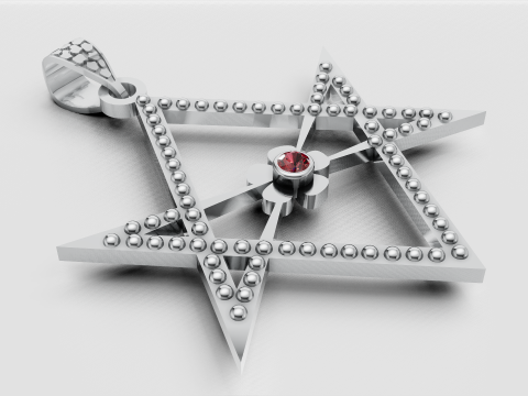 Star pendant 3D-Druckmodell