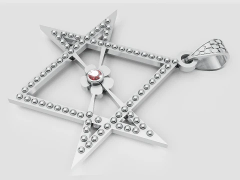 Star pendant 3D Print Model