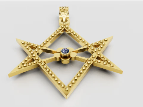 Star pendant 3D Print Model