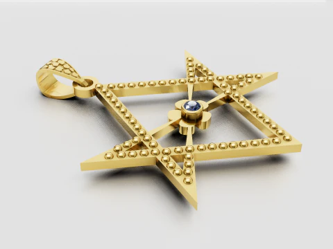 Star pendant 3D Print Model