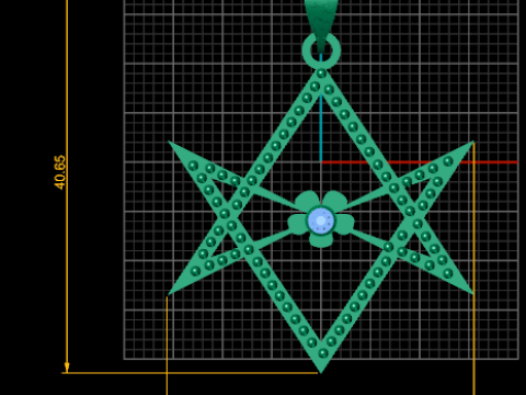 Star pendant 3D-Druckmodell