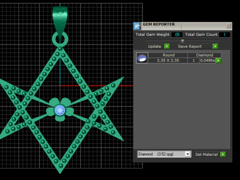 Star pendant 3D Print Model