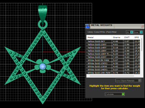 Star pendant 3D-Druckmodell