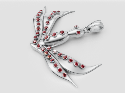 BIRD PENDANT Model Cetak 3D
