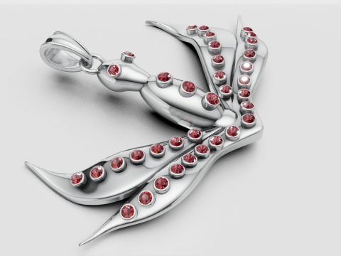 BIRD PENDANT Model Cetak 3D