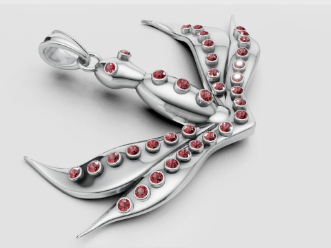 BIRD PENDANT 3D Print Model