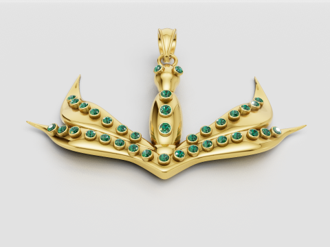 BIRD PENDANT Model Cetak 3D
