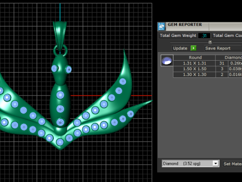 BIRD PENDANT Model Cetak 3D
