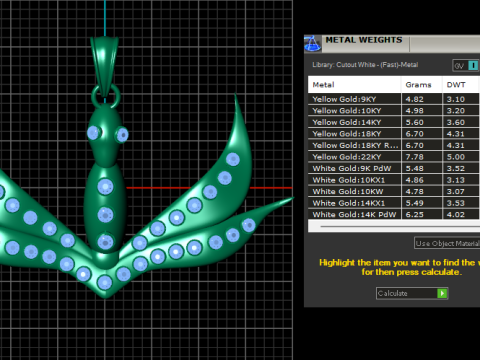 BIRD PENDANT Model Cetak 3D