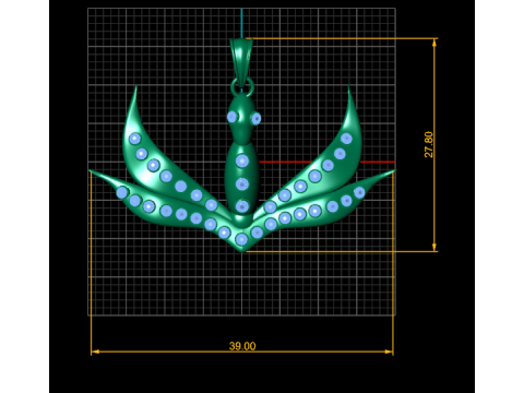 BIRD PENDANT Model Cetak 3D