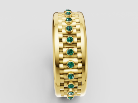 Mens gold ring 3D Druckmodell