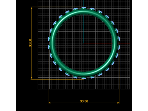 Mens gold ring 3D Druckmodell