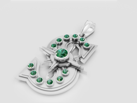 Luxury gold pendant 3D Принт Модель