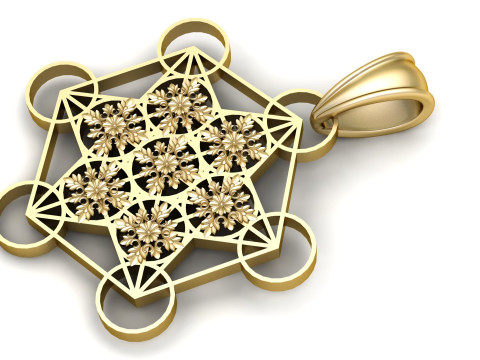 Geometric pendant 3D Print Model