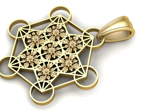 Geometric pendant 3D Print Model