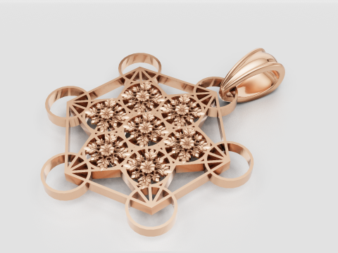 Geometric pendant 3D 프린트 모델