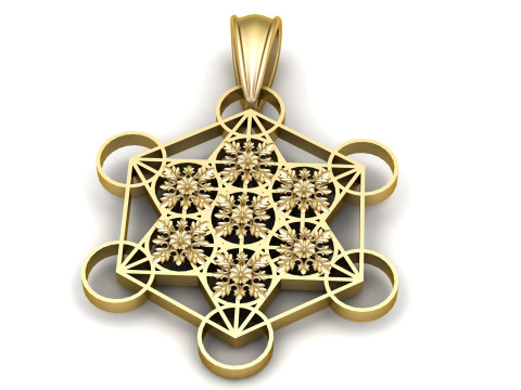 Geometric pendant 3D 프린트 모델