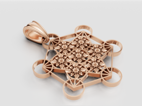 Geometric pendant 3D 프린트 모델