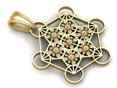 Geometric pendant 3D 프린트 모델