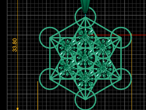 Geometric pendant 3D 프린트 모델