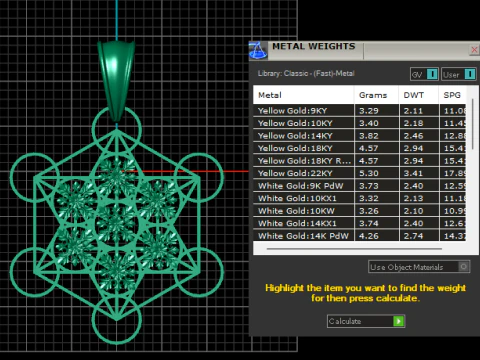기하학 펜던트 3D 프린트 모델