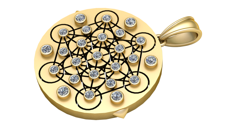 Tree of life pendant 3D Baskı Modeli .c4d .max .obj .3ds .fbx .stl .blend