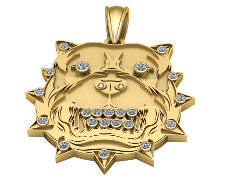 Lion head pendant 3D Print Model