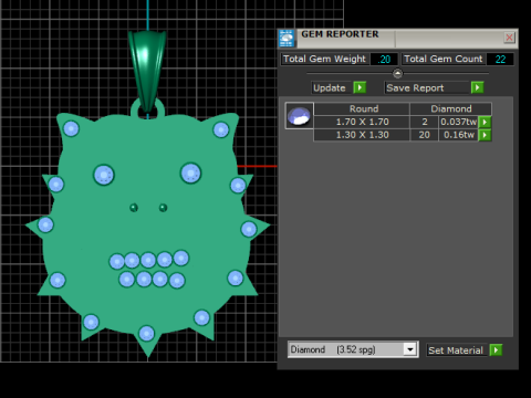 Lion head pendant 3Dプリントモデル