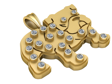 Elephant pendant 3D 打印模型