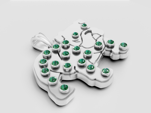 Elephant pendant 3D 打印模型