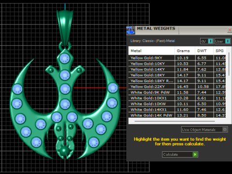 Crescent moon pendant Modello di stampa 3D