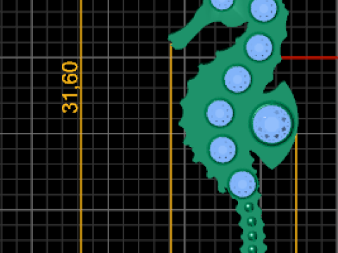 Seahorse pendant 3D Baskı Modeli