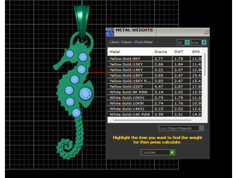 Seahorse pendant 3D Baskı Modeli