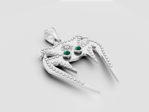 Crab pendant marine PENDANT Modelo de Impressão 3D