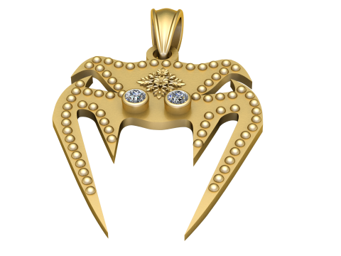 Crab pendant marine PENDANT Modelo de Impressão 3D