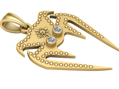 Crab pendant marine PENDANT Modelo de Impressão 3D