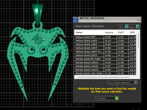 Crab pendant marine PENDANT Modelo de Impressão 3D