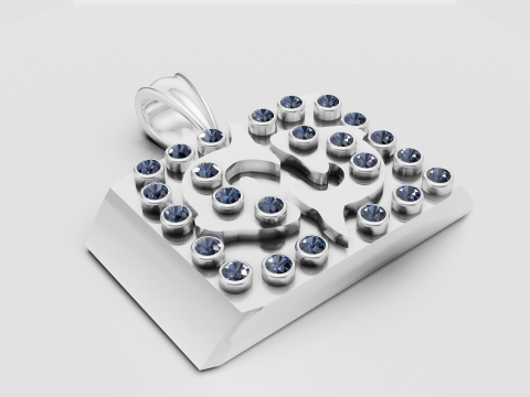 Pisces pendant 3D-printmodel