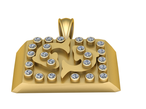 Pisces pendant 3D-printmodel